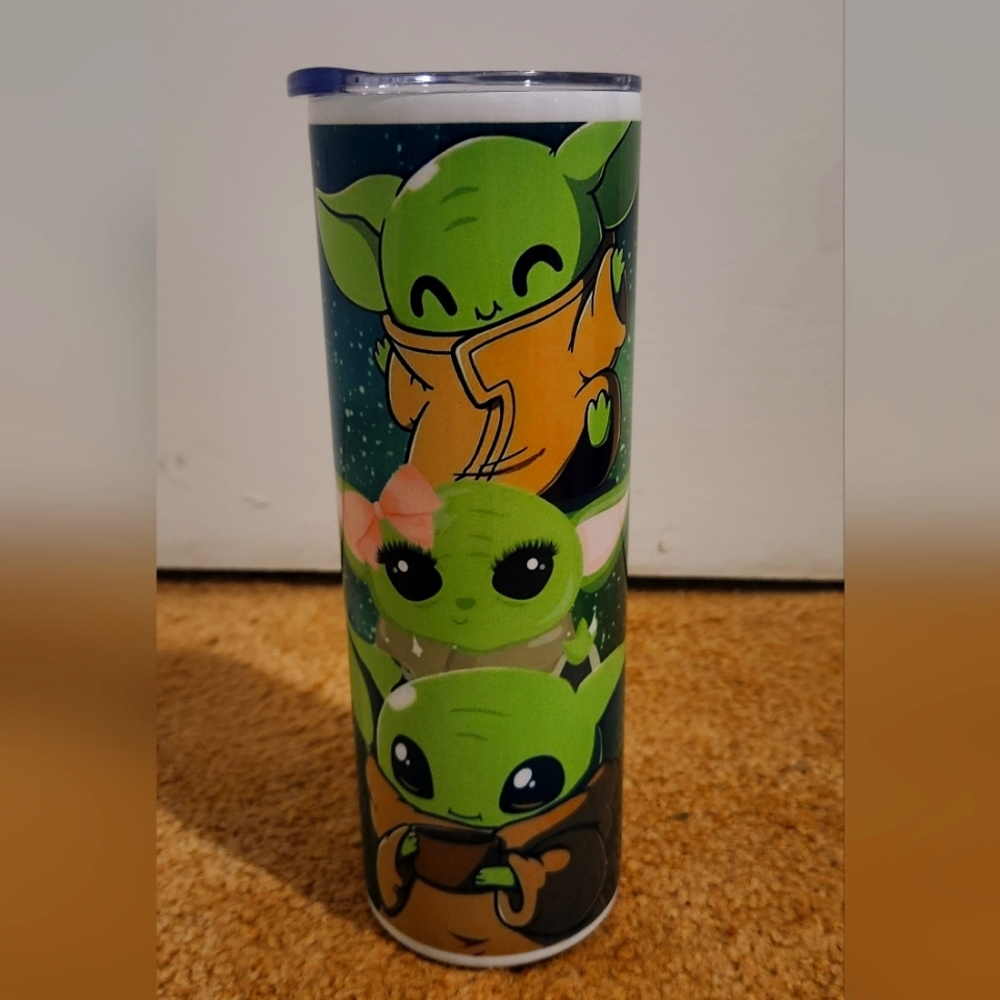 20oz Baby Yoda Skinny Tumbler
